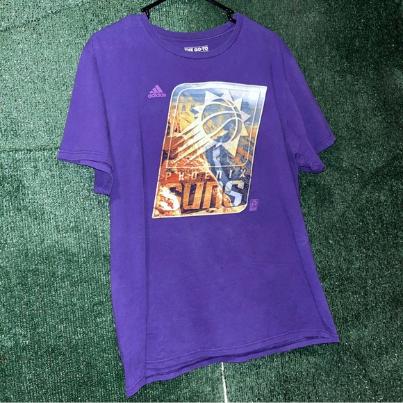 adidas Other - Phoenix Suns Purple Adidas NBA Shirt Size L Adidas tag NBA Devin Booker